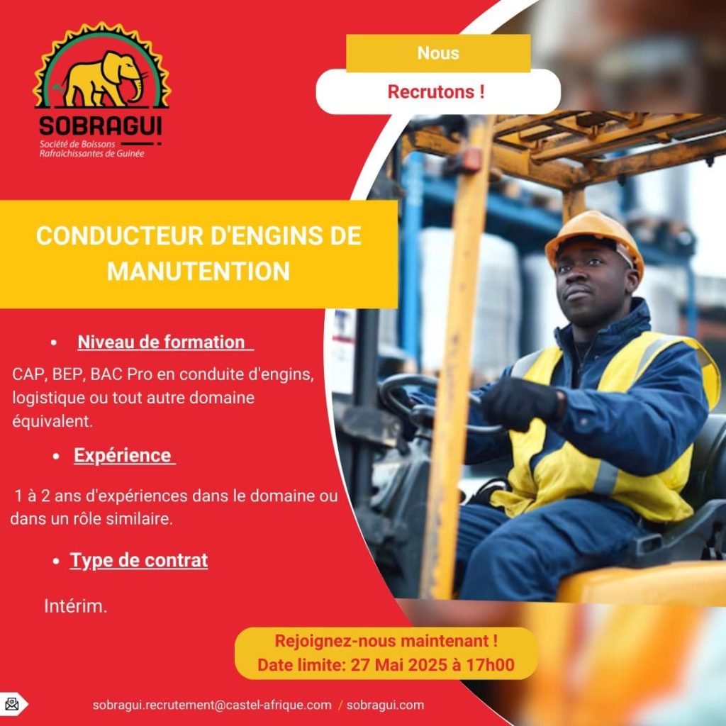Avis de recrutement grutier