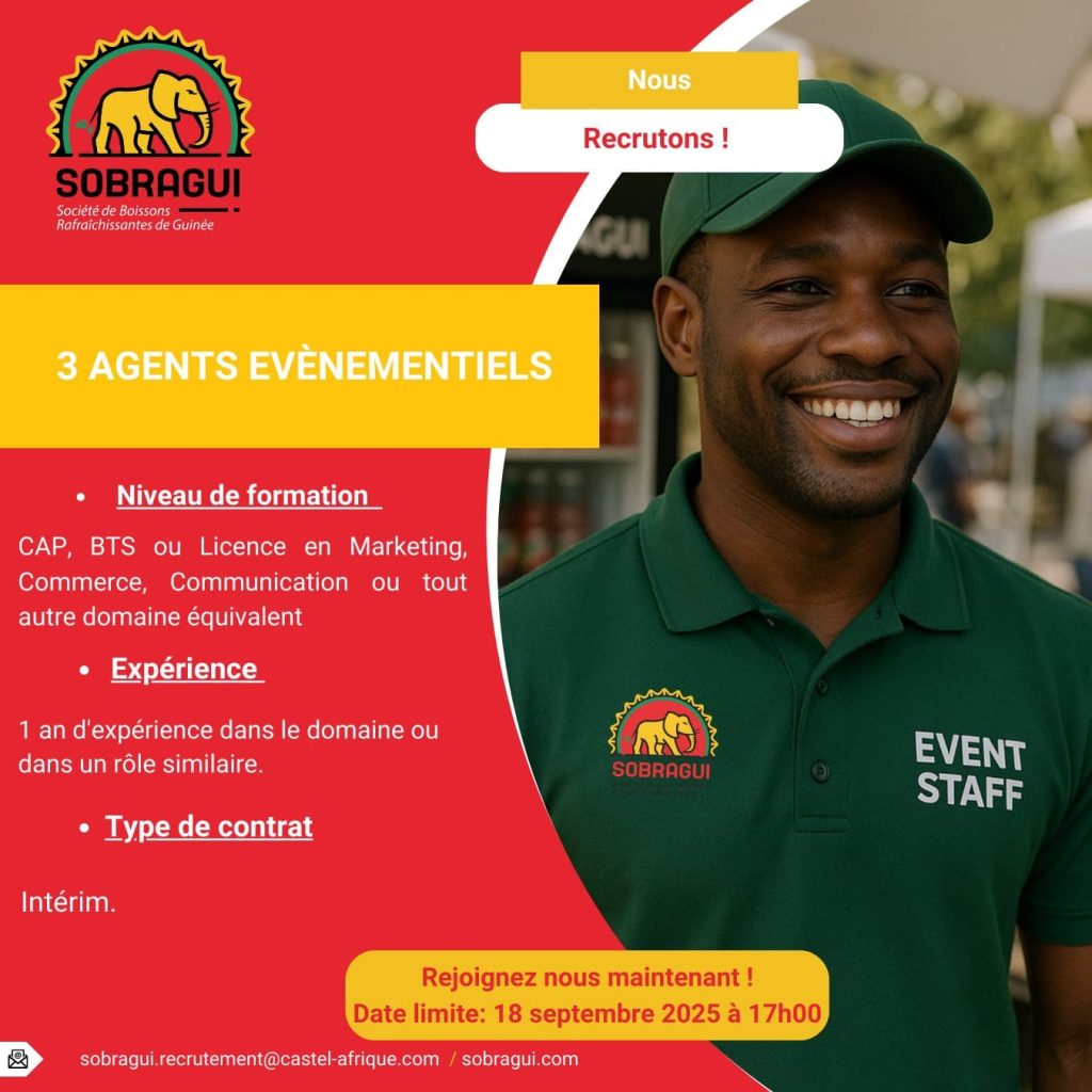 3 AGENTS ÉVÉNEMENTIELS