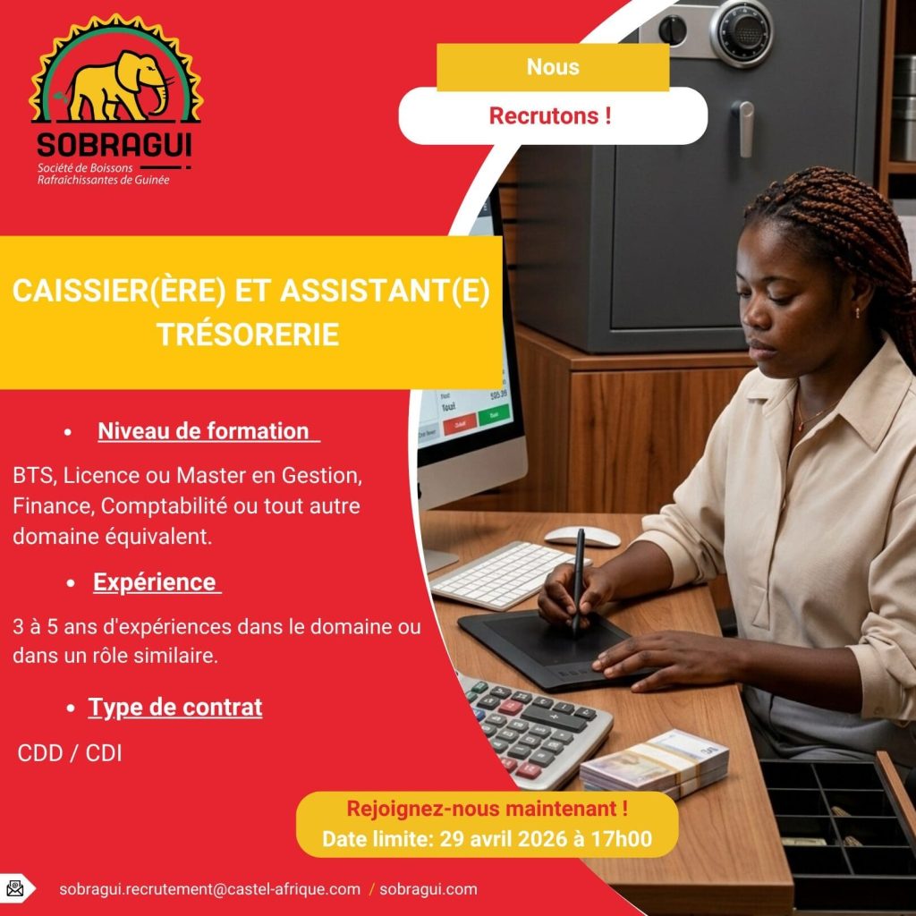 Caissier(ière)-Assistant(e) Trésorerie