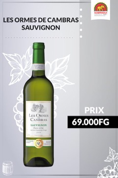 LES OMBRES DE CAMBRAS SAUVIGNON