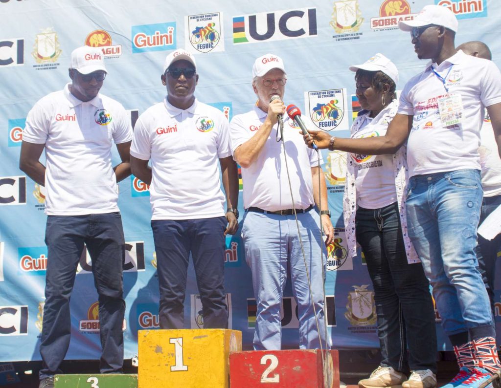 GUINI, BOISSON OFFICIELLE DU TOUR CYCLISTE INTERNATIONAL DE GUINEE